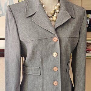 Vertigo Paris Made in France Big Lapel Stylish Jacket Size 10